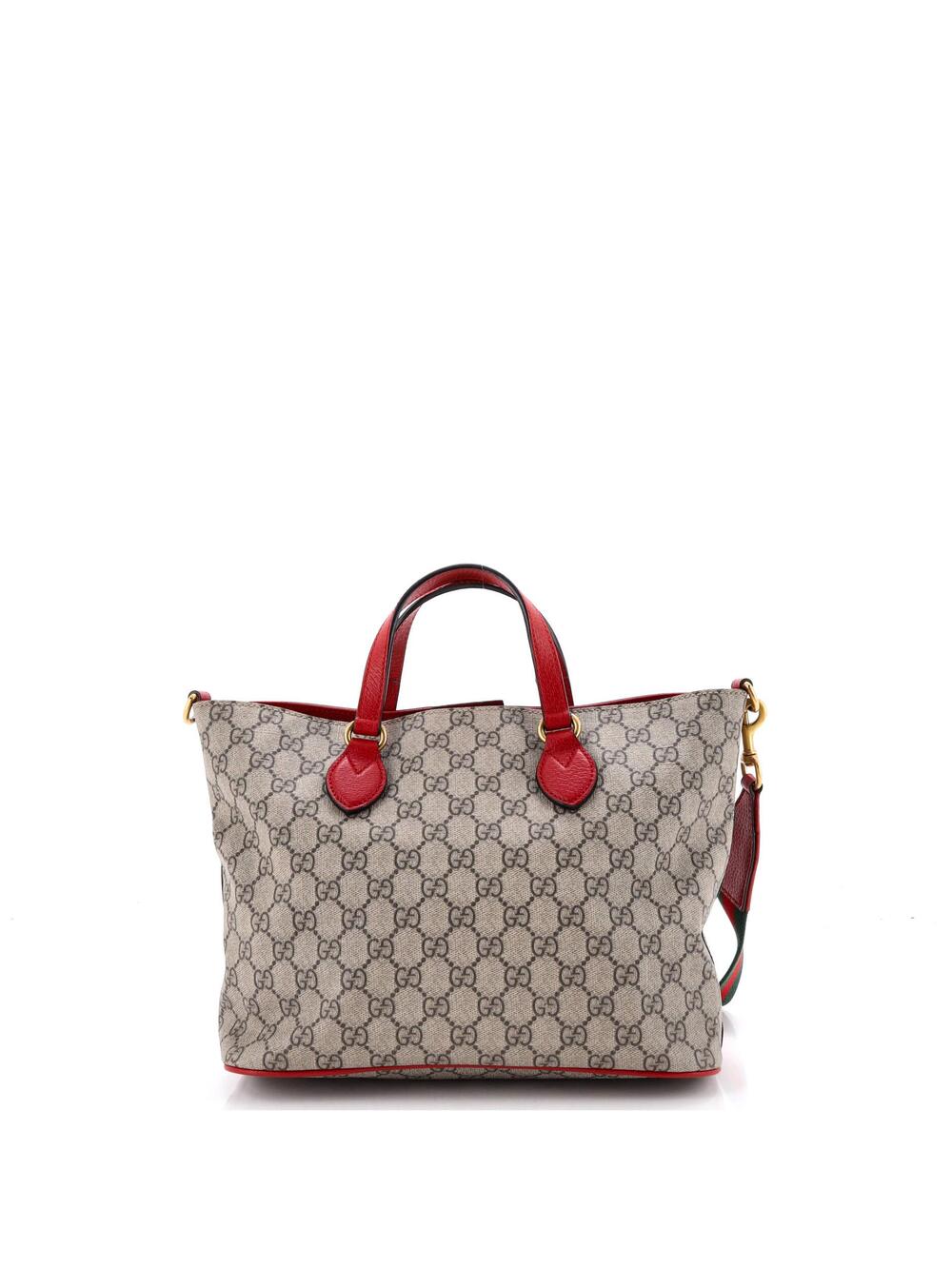 Gucci Convertible Soft Tote Gg Coated #258444G88B - Picture 3 of 6